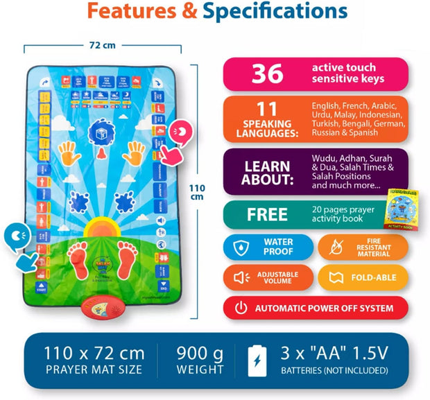 Educational Smart Prayer Mat for Kids