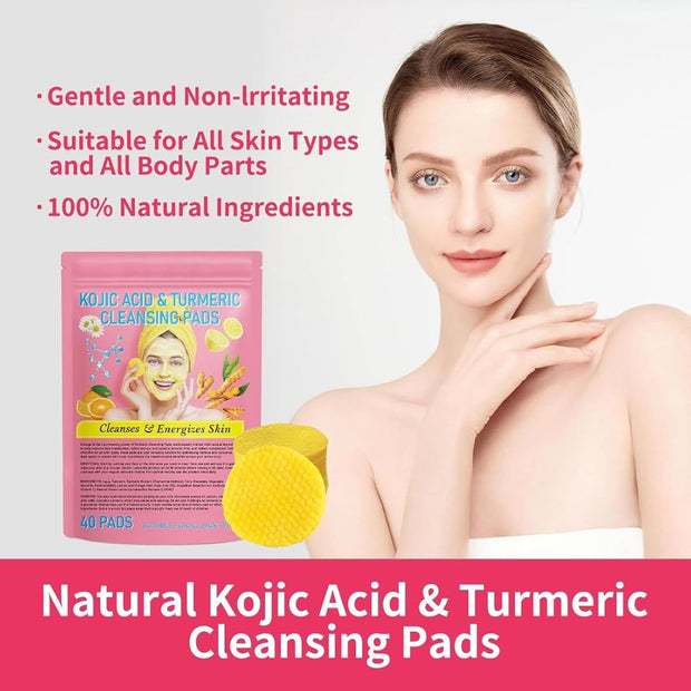 Saudiza Orignial Tumeric & Kojic Acid Brightening Pads